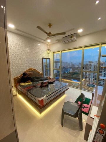 Bedroom in 3 BHK Apartment at Transcon Triumph Tower, Andheri West – for Rent