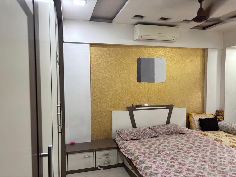 Bedroom, vikash-complex-chs 2 Bedroom 950 Sq.Ft. Apartment In Uthalsar Thane 9196634
