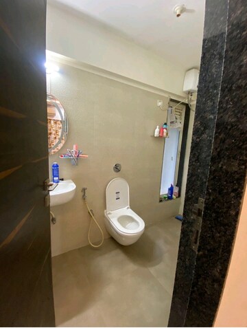 Bathroom in 2 BHK Apartment at Gurukrupa Marina Enclave, Malad West – for Rent