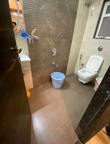 Bathroom in 2 BHK Apartment at Gurukrupa Marina Enclave, Malad West – for Rent