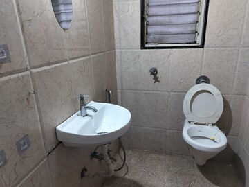 Bathroom in 2 BHK Apartment at Shiva Heights, Pimple Saudagar – for Rent