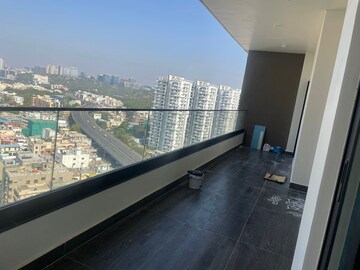 Balcony in 3 BHK Apartment at Aparna One, Shaikpet – for Rent