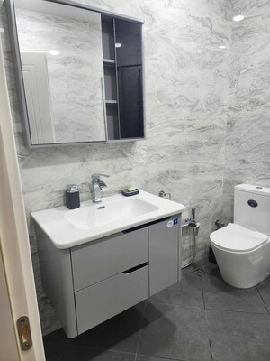 Bathroom in 3 BHK Builder Floor at Uttam Nagar – for Sale