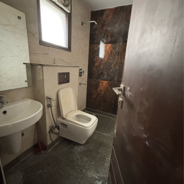 Bathroom in 2 BHK Builder Floor at Malviya Nagar – for Rent