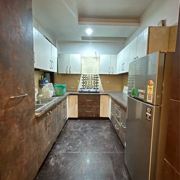 Kitchen in 2 BHK Builder Floor at Malviya Nagar – for Rent