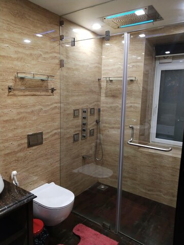 Bathroom in 4 BHK Apartment at Oberoi Sky Gardens, Andheri West – for Rent