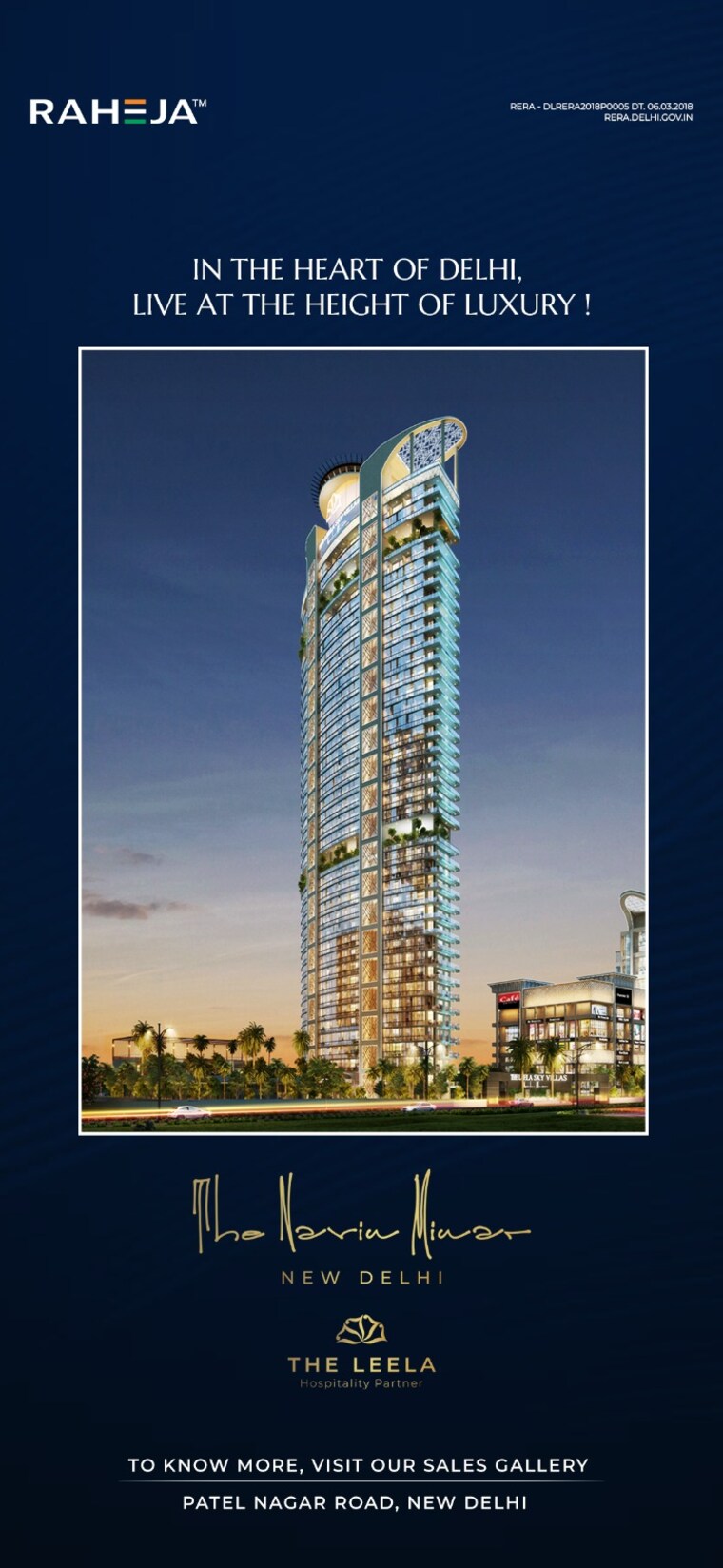 Exterior View, raheja-the-leela-sky-villas 4 Bedroom 3901 Sq.Ft. Apartment In Patel Nagar Delhi 9197013