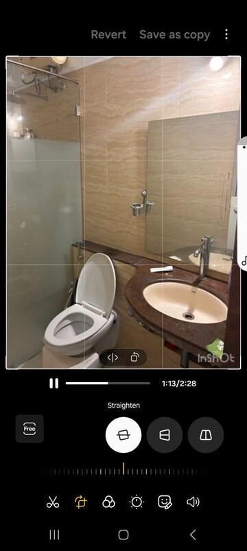 Bathroom in 3 BHK Apartment at Neelkanth Greens, Manpada – for Rent