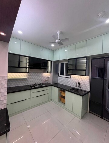 Kitchen in 3 BHK Apartment at Rajapushpa Provincia, Narsingi – for Rent