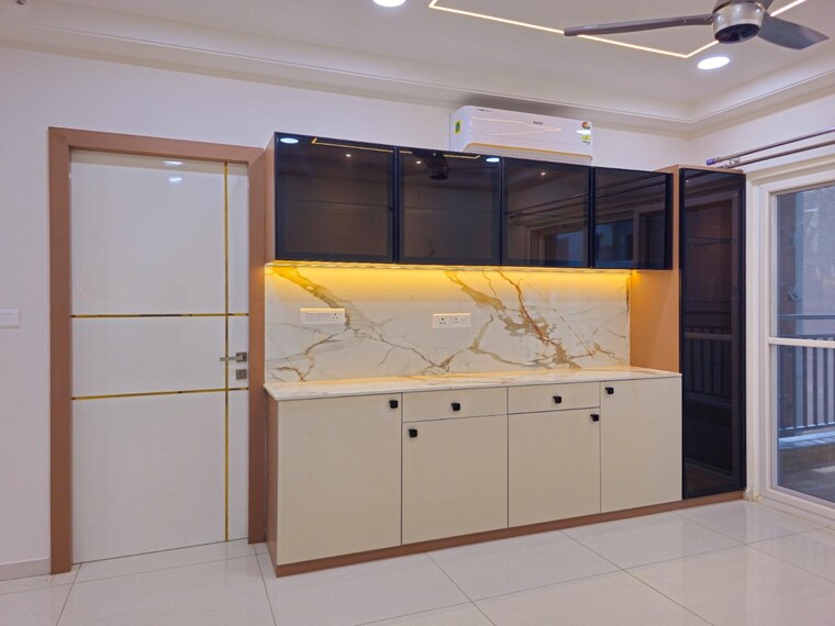 Kitchen, narsingi 3 Bedroom 1715 Sq.Ft. Apartment In Narsingi Hyderabad 9197160