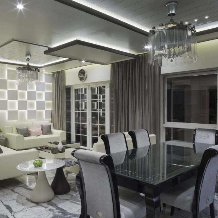 Living Room, kolte-patil-24k-glitterati-2 5 Bedroom 5500 Sq.Ft. Apartment In Pimple Nilakh Pune 9197250