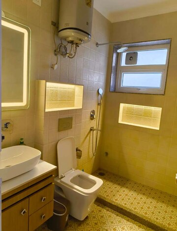 Bathroom in 4 BHK Villa at Geetanjali Enclave – for Rent