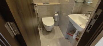 Bathroom in 1 BHK Apartment at Hiranandani Regent Hill, Powai – for Rent