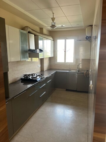 Kitchen in 3 BHK Builder Floor at Omaxe Designer Villas Mayfield Garden, Sector 51 – for Rent