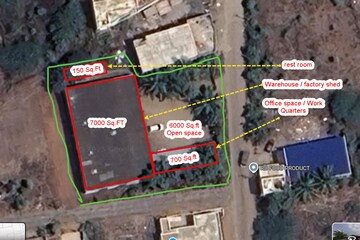  Warehouse – Map Location View at Neelambur - for Rent