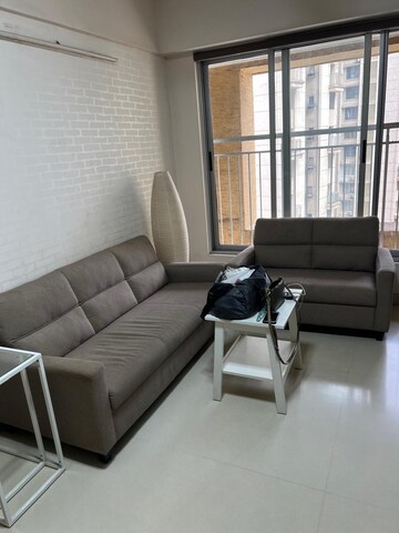 Living Room in 2 BHK Apartment at Lodha Aqua, Mira Road – for Rent
