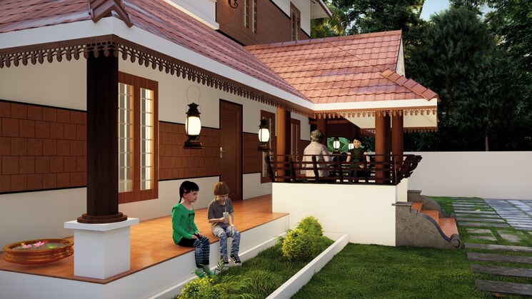 Exterior View, chandranagar 3 Bedroom 2000 Sq.Ft. Independent House In Chandranagar Palakkad 9197699