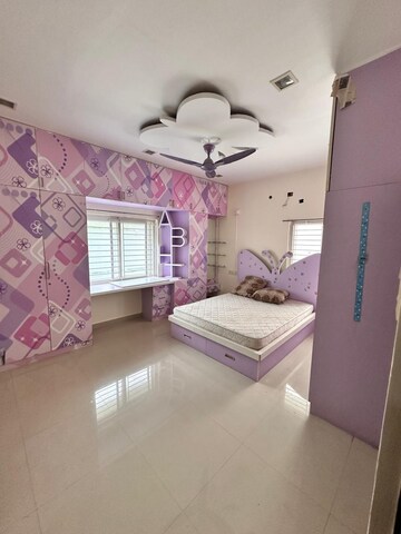 Living Room in 4 BHK Apartment at Aakriti CRR Lakeside Ville, Tellapur – for Rent