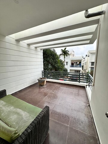 Balcony in 4 BHK Apartment at Aakriti CRR Lakeside Ville, Tellapur – for Rent
