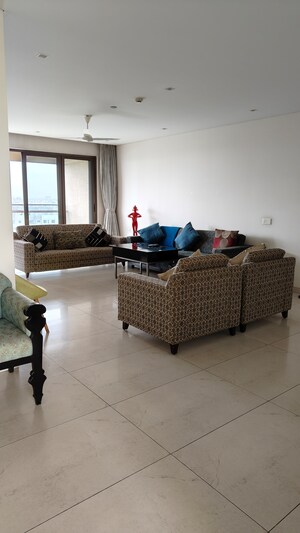 Living Room in 3.5 BHK Apartment at Panchshil One North, Magarpatta City – for Sale