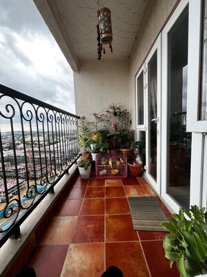 Balcony in 2.5 BHK Apartment at Prestige Song Of The South, Yelenahalli – for Sale