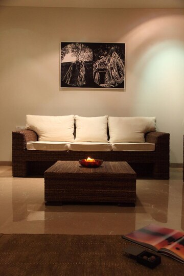 Living Room in 4 BHK Apartment at Juhu – for Rent