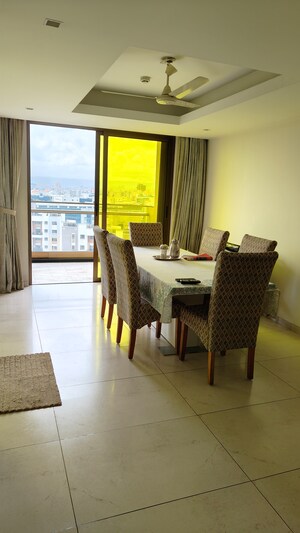 Living Room in 3.5 BHK Apartment at Panchshil One North, Magarpatta City – for Sale