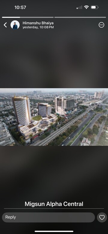 Floor Plan in  Shop at Migsun Alpha Central, Alpha Ii Greater Noida – for Sale