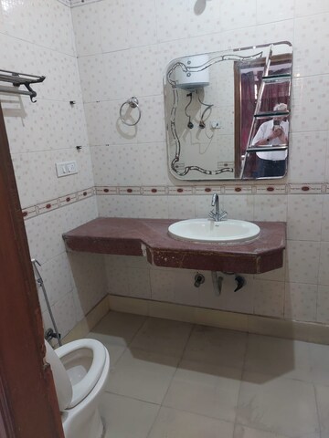 Bathroom in 3 BHK Apartment at Sector 18 Dwarka – for Rent