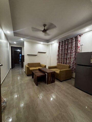 Living Room in 1 BHK Apartment at Freedom Fighters Enclave – for Rent