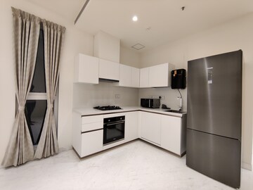 Kitchen in 1 BHK Apartment at Bhartiya Leela Residences, Thanisandra Main Road – for Rent