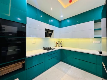 Kitchen in 4 BHK Apartment at Bhartiya Nikoo Homes Phase 2, Thanisandra Main Road – for Rent