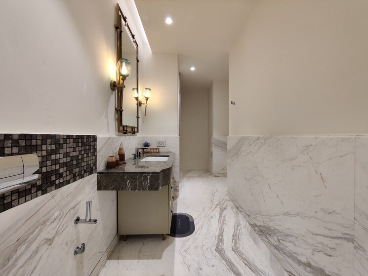 Bathroom, bhartiya-leela-residences Studio 834 Sq.Ft. Apartment In Thanisandra Main Road Bangalore 9198780