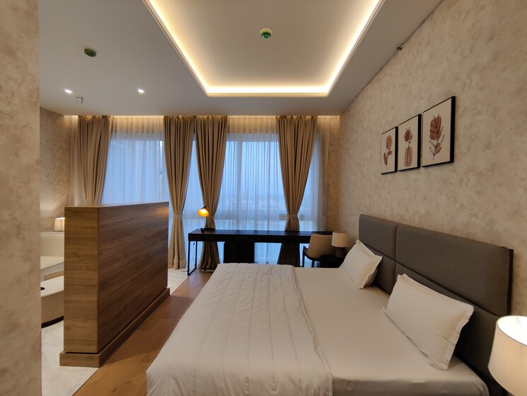 Bedroom, bhartiya-leela-residences Studio 834 Sq.Ft. Apartment In Thanisandra Main Road Bangalore 9198780