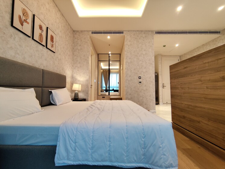 Bedroom, bhartiya-leela-residences Studio 834 Sq.Ft. Apartment In Thanisandra Main Road Bangalore 9198780