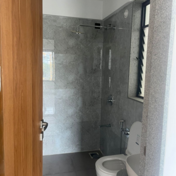Bathroom in 2.5 BHK Apartment at Austin Arena, Mumbai Bangalore Highway – for Rent