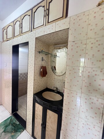 Bathroom in 2 BHK Apartment at Aakar Residency, Kavesar – for Rent