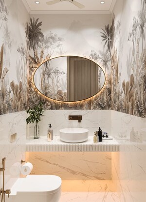 Bathroom in 5 BHK Builder Floor at New Friends Colony – for Sale