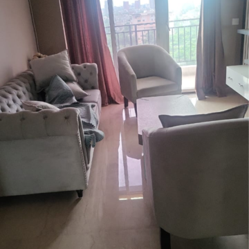 Living Room in 3 BHK Apartment at Omaxe The Palace, Sushant Golf City – for Rent
