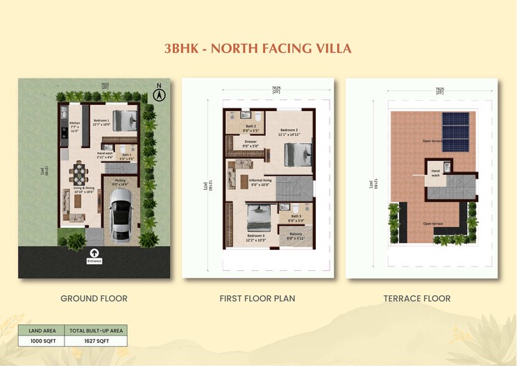 Floor Plan, tambaram east 3 Bedroom 1146 Sq.Ft. Villa In Tambaram East Chennai 9199705