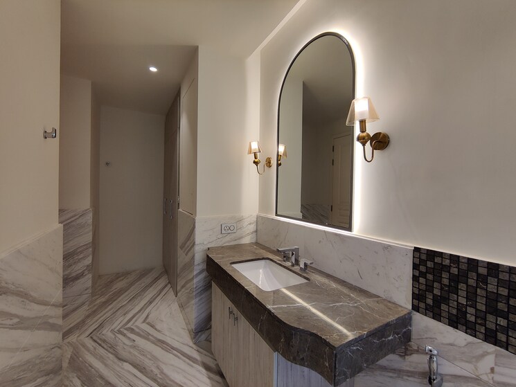 Bathroom, bhartiya-leela-residences Studio 834 Sq.Ft. Apartment In Thanisandra Main Road Bangalore 9199732