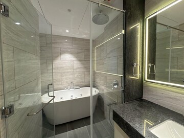 Bathroom in 4 BHK Apartment at Rustomjee Crown, Prabhadevi – for Rent