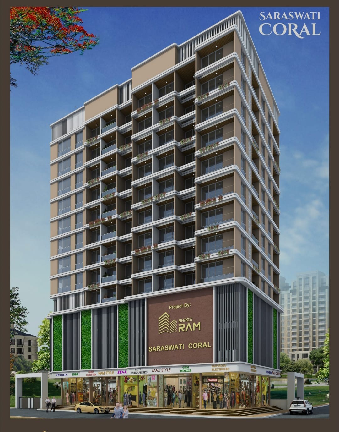 2 BHK Apartment For Sale in Shree Saraswati Coral