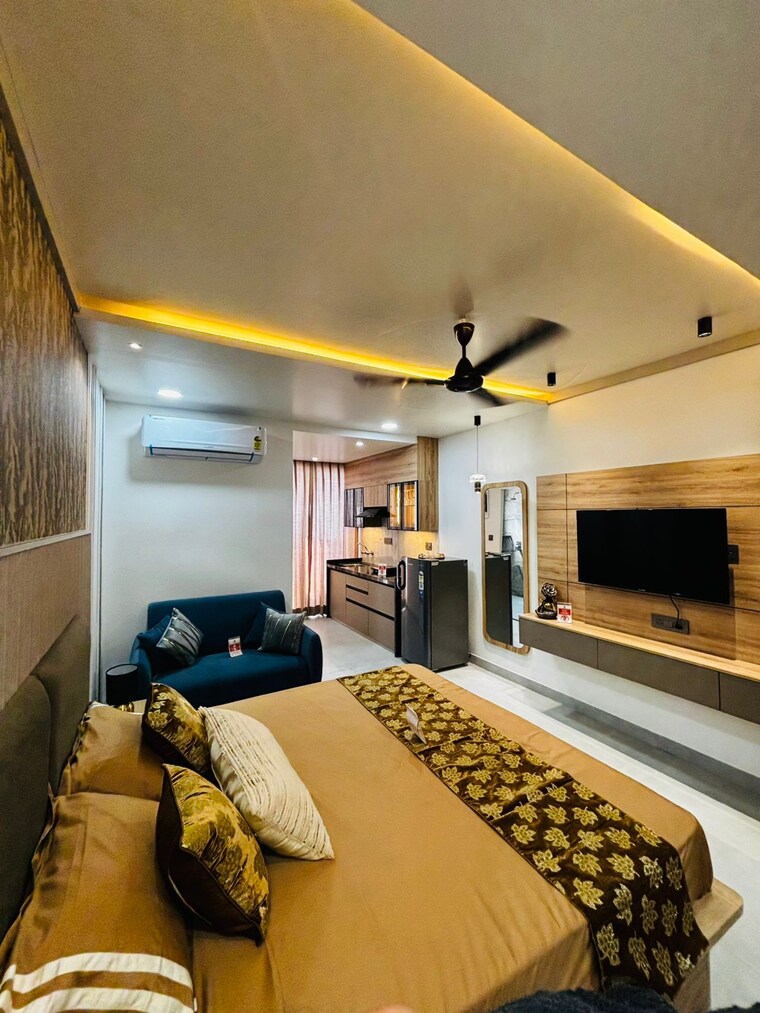 Bedroom, jagatpura Studio 447 Sq.Ft. Apartment In Jagatpura Jaipur 9199938