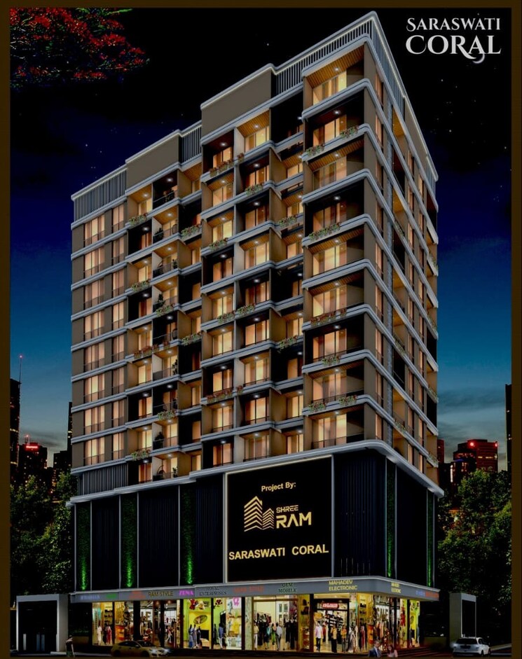 Exterior View, shree-saraswati-coral 2 Bedroom 1182 Sq.Ft. Apartment In Cbd Belapur Sector 20 Navi Mumbai 9199899