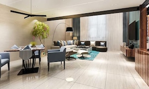 Living Room in 3 BHK Apartment at Godrej MSR City, Shettigere – for Sale