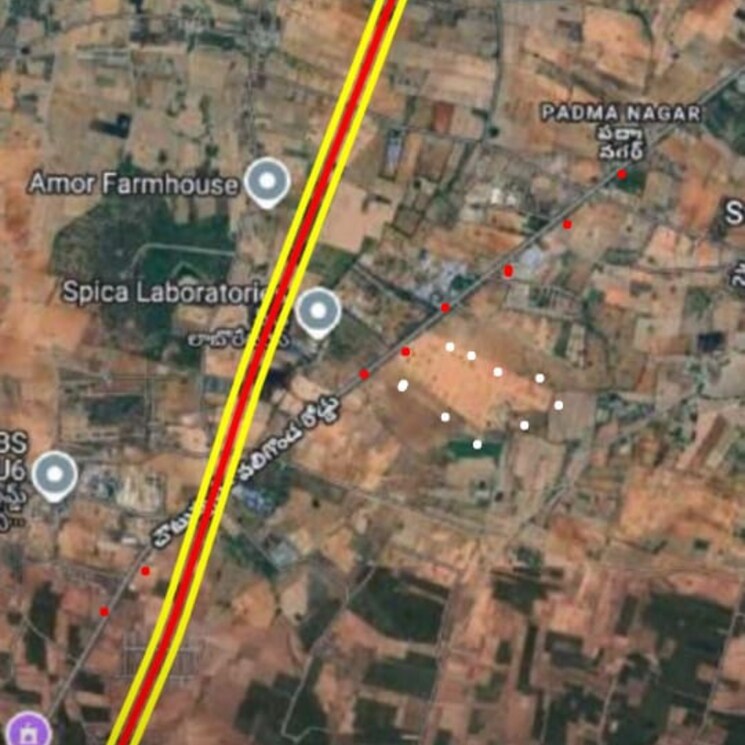 Map Location, choutuppal  166 Sq.Yd. Plot In Choutuppal Hyderabad 9200308