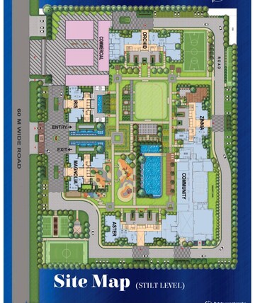 3 BHK Apartment – Map Location View at SKA Estate, Eta Ii Greater Noida - for Sale