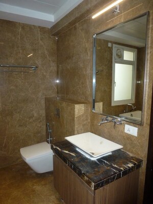 Bathroom in 4 BHK Apartment at Prestige White Meadows, Whitefield – for Rent