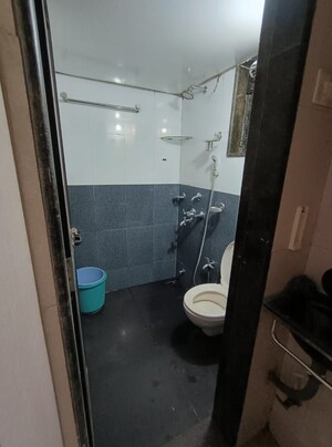 Bathroom in 1 BHK Apartment at Kopar Khairane – for Rent
